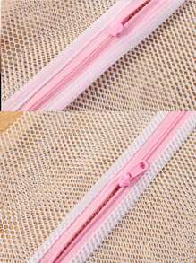 1 pieza Bolsa de lavandería de malla - Blanco - Ver 8