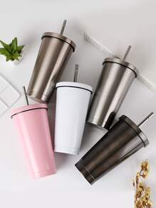 1 pieza copa con pajita - Multicolor - Ver 4