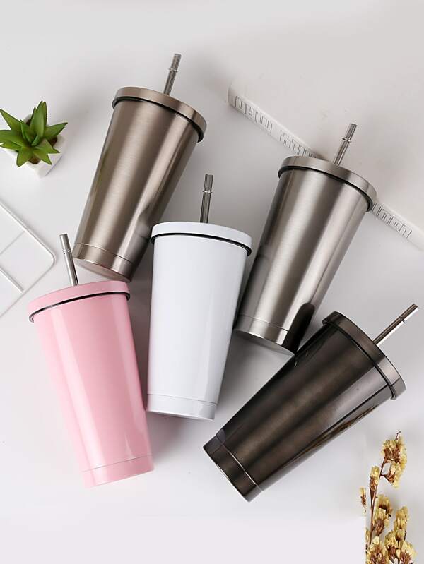 1pc Stainless Steel Straw Cup SHEIN USA