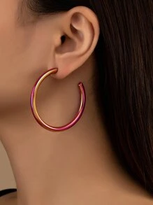 1 đôi bông tai hình ba chiều thời trang cho phụ nữ để trang trí hàng ngày - Nhiều màu - Xem 1