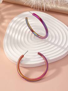 1 đôi bông tai hình ba chiều thời trang cho phụ nữ để trang trí hàng ngày - Nhiều màu - Xem 2