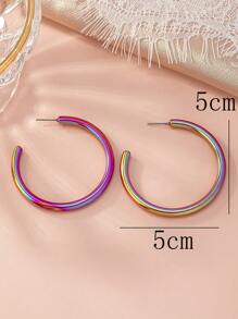 1 đôi bông tai hình ba chiều thời trang cho phụ nữ để trang trí hàng ngày - Nhiều màu - Xem 5