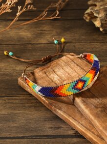 Vòng Tay Boho Họa Tiết Hình Học Màu Khối Vòng Tay Cho Nữ Cho Kỳ Nghỉ - Nhiều màu - Xem 2