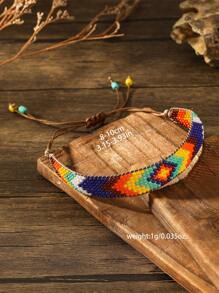 Vòng Tay Boho Họa Tiết Hình Học Màu Khối Vòng Tay Cho Nữ Cho Kỳ Nghỉ - Nhiều màu - Xem 3