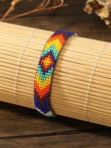 Vòng Tay Boho Họa Tiết Hình Học Màu Khối Vòng Tay Cho Nữ Cho Kỳ Nghỉ - Nhiều màu - Xem 4