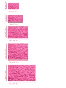 1st polyestermatta, modern rosa fuzzy sovrumsmatta för vardagsrum