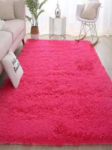 1st polyestermatta, modern rosa fuzzy sovrumsmatta för vardagsrum