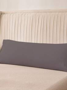 1 Vỏ gối dài thân chải màu trơn, vừa vặn với ruột gối 51*137cm, dùng cho ghế sofa/giường/ngoài trời/ký túc xá (bé trai/bé gái) - Xám - Xem 3