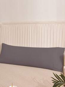 1 Vỏ gối dài thân chải màu trơn, vừa vặn với ruột gối 51*137cm, dùng cho ghế sofa/giường/ngoài trời/ký túc xá (bé trai/bé gái) - Xám - Xem 4