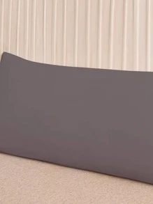1 Vỏ gối dài thân chải màu trơn, vừa vặn với ruột gối 51*137cm, dùng cho ghế sofa/giường/ngoài trời/ký túc xá (bé trai/bé gái) - Xám - Xem 5