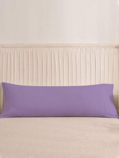 1 件纯色长款抱枕套，适合 51*137 厘米枕芯，适用于沙发/床/户外/宿舍（男生/女生宿舍床上用品）