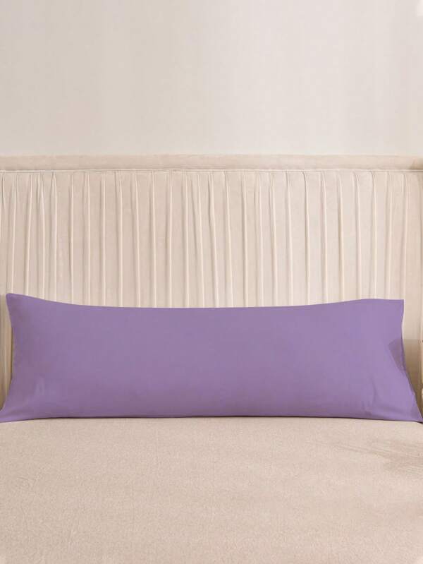 1 件纯色长款抱枕套，适合 51*137 厘米枕芯，适用于沙发/床/户外/宿舍（男生/女生宿舍床上用品）