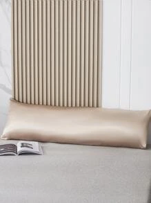 Plain Satin Body Pillowcase Without Filler - Champagne - View 3