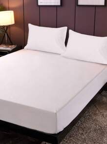 Bộ trang tính được trang bị màu rắn không có chất làm đầy - trắng - Xem 3