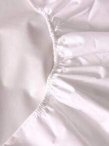 Bộ trang tính được trang bị màu rắn không có chất làm đầy - trắng - Xem 4