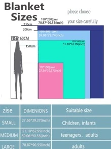 1入組星星印花長毛絨毯子