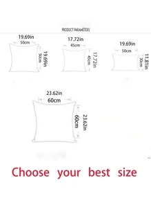 1入組麥穗圖案靠墊套無填充物現代絨布家用抱枕套 - 深灰色 - 查看 2