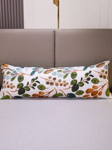 1pc High Definition Printed Floral Long Pillow Case, Suitable For Body Pillow, Room/Sofa Decor, Travel & Napping Reliable - Multicolor - View 2