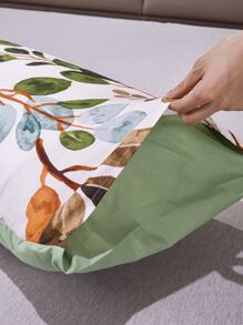 1pc High Definition Printed Floral Long Pillow Case, Suitable For Body Pillow, Room/Sofa Decor, Travel & Napping Reliable - Multicolor - View 5