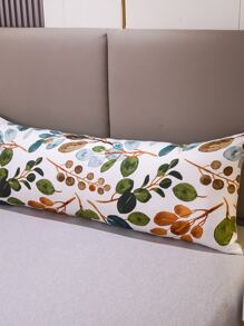 1pc High Definition Printed Floral Long Pillow Case, Suitable For Body Pillow, Room/Sofa Decor, Travel & Napping Reliable - Multicolor - View 6