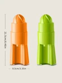 1pc Random Color Hand Juicer, Modern PP Spiral Manual Press Juicer For Household,Vegetable Fruit Tools,Kitchen Items,Cutter,Food,Salad,Decor,Storage,Party,Birthday. - Multicolor - View 3