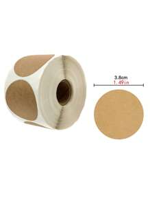 1卷素色禮物貼紙 - 卡其色 - 查看 5