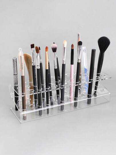 1入組PMMA化妝刷收納,現代透明化妝刷收納架