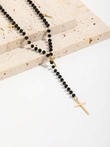 Vòng cổ chữ thập Charm Y Lariat - Vàng - Xem 2