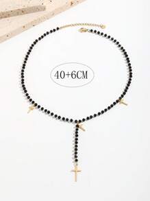 Vòng cổ chữ thập Charm Y Lariat - Vàng - Xem 3