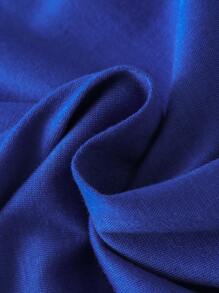 SHEIN Boys Letter Graphic Contrast Trim Basketball Jersey - Navy Blue - View 4