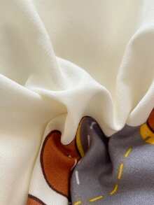 3pcs/set Cartoon Bear Pattern Duvet Cover & 2 Pillowcase ), Modern Polyester Bedding Set For Home - Multicolor - View 7