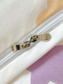 3pcs/set Cartoon Star Pattern Duvet Cover & 2 Pillowcase ), Modern Polyester Bedding Set For Home - Multicolor - View 11