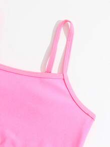 Bộ bikini trơn cô gái trẻ đi biển mùa hè - Hồng - Xem 3