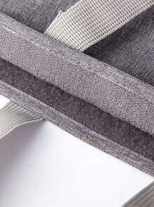 1 Túi Đựng Đồ Ăn Trưa Polyester, Màu Đen Hiện Đại Chữ Miếng Dán Trang Trí Cách Nhiệt Túi Đựng Đồ Ăn Trưa Cho Văn Phòng, Trường Học - màu đen - Xem 4