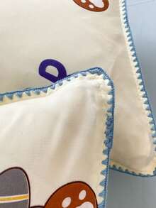 3pcs/set Cartoon Bear Pattern Duvet Cover & 2 Pillowcase ), Modern Polyester Bedding Set For Home - Multicolor - View 11