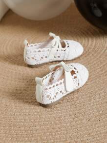 Giày búp bê trẻ em - trắng - Xem 2