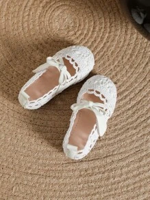 Giày búp bê trẻ em - trắng - Xem 3