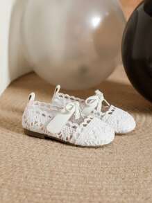 Giày búp bê trẻ em - trắng - Xem 5