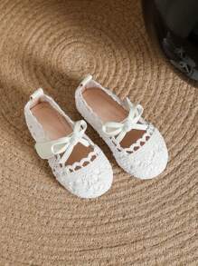 Giày búp bê trẻ em - trắng - Xem 6