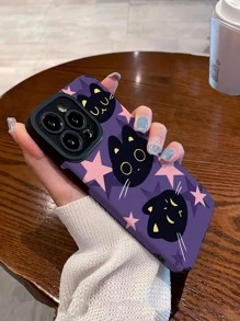 卡通貓樣式防摔手機殼 - 彩色 - 查看 2