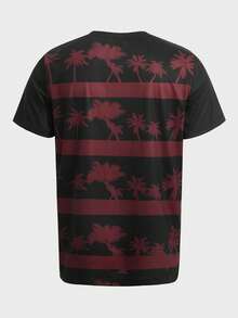 ROMWE MEN Street Life Guys Tiger & Letter Graphic Tee - Multicolor - View 2