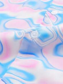 ROMWE MEN Hombres Camisa con estampado - Multicolor - Ver 4