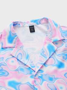 ROMWE MEN Hombres Camisa con estampado - Multicolor - Ver 3