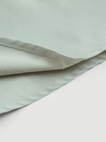 SHEIN MOD Solid Tie Front Cami Dress - Mint Green - View 4