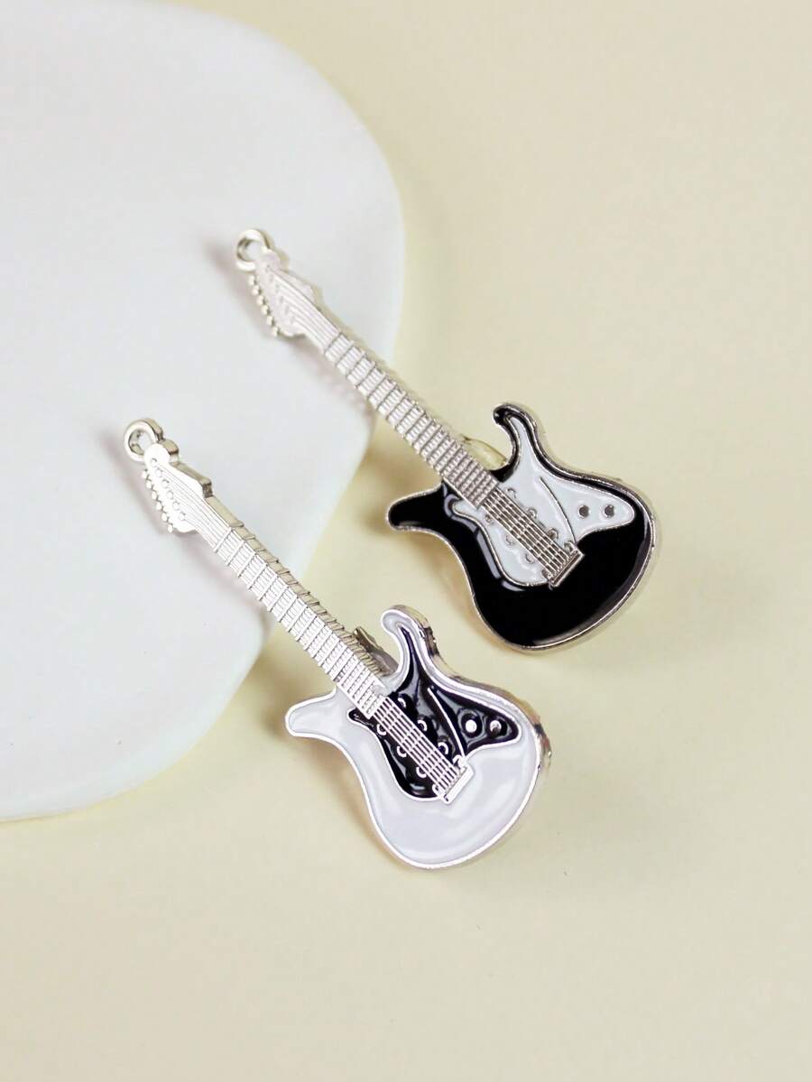 2pcs Women Musical Instrument Decor Hair Clip For Hair Decoration - Multicolor - View 1