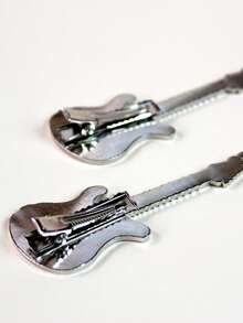 2pcs Women Musical Instrument Decor Hair Clip For Hair Decoration - Multicolor - View 3