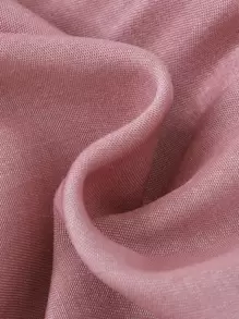 SHEIN Quần Short Gái Xù Trọn gói Nơ trước màu trơn Dễ thương - Bụi hồng - Xem 7