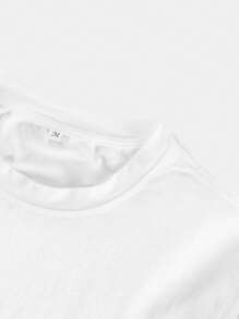 ROMWE MEN Guys Alien & Letter Graphic Tank Top - White - View 5