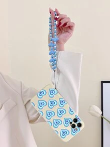 愛心圖案手機殼附帶繩子 - 彩色 - 查看 5