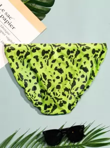Men Dalmatian Print Brief - Green - View 2
